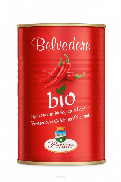 Włoski Przecier z Pikantnych Papryczek Chilli Uprawianych w 100% w Kalabrii - Belvedere - 4kg BIO